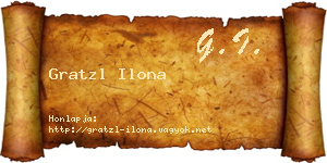 Gratzl Ilona névjegykártya